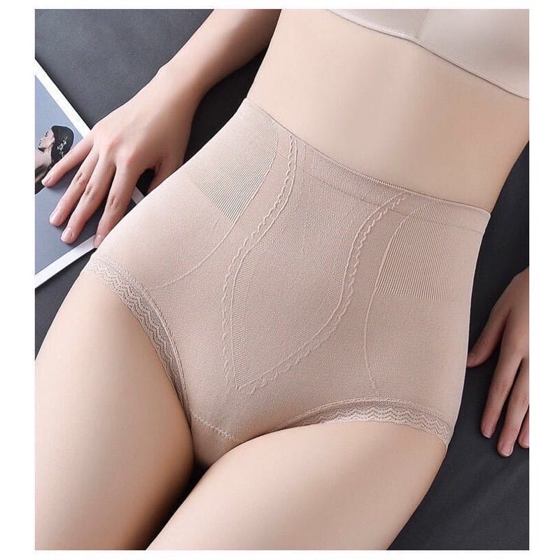 Quần Lót Gen Bụng Cạp Cao Chất Cotton Mềm Mịn