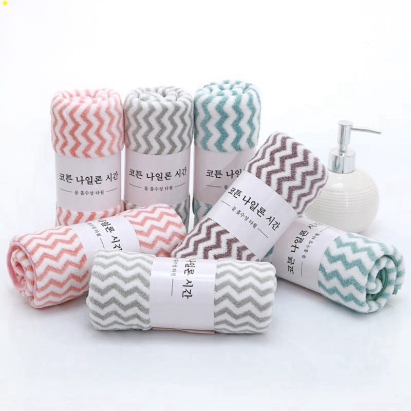 Khăn Mặt Xuất Hàn Mềm Mịn KT 30x50cm