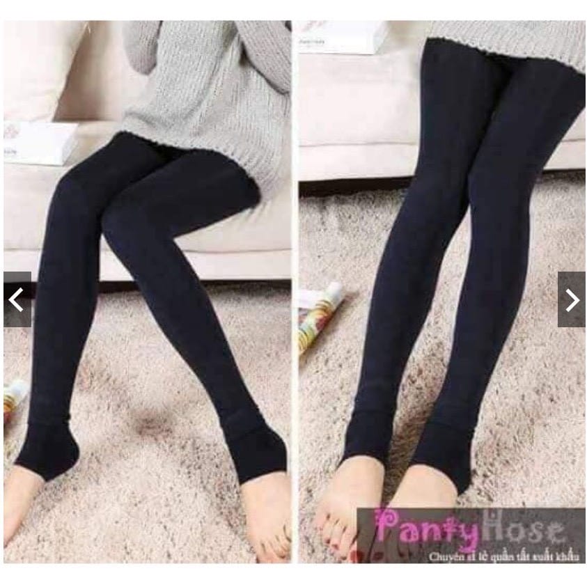 Quần Tất Legging Lót Lông Nửa Bàn Chân Vt Siêu Ấm Cho Bạn Gái (<60Kg)