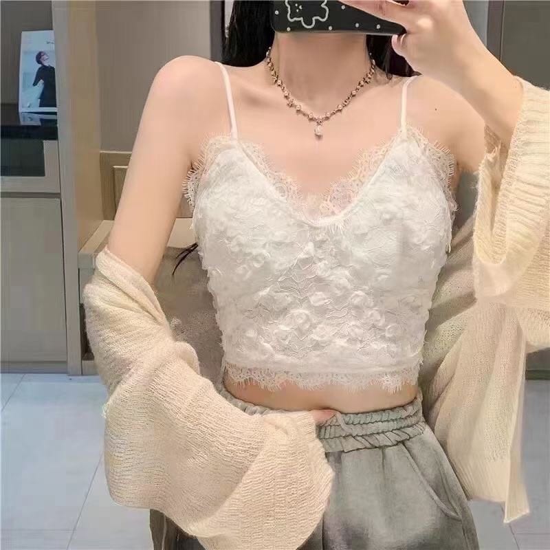 Áo Bra Ren Cao Cấp Hoa Hồng 3D Siêu Xinh - hình 2
