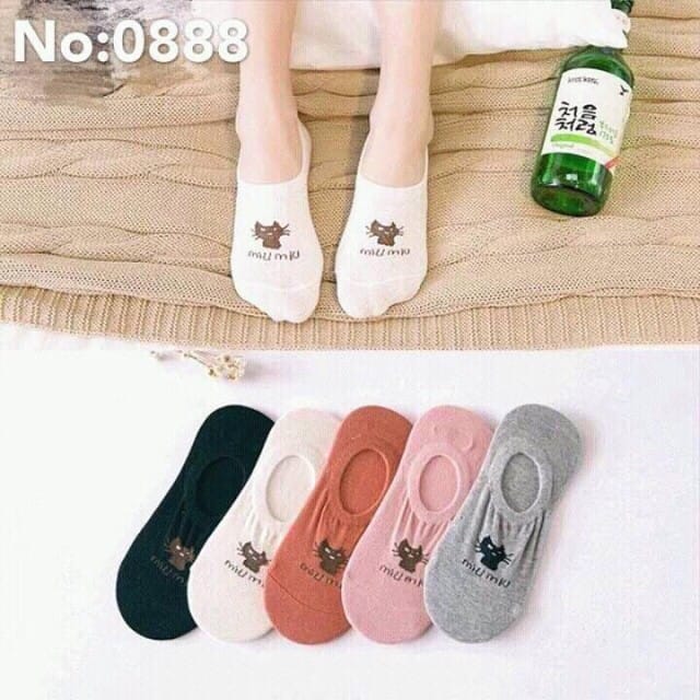 Đôi Tất Mèo Hài Ngắn Cổ Cao - hình 1