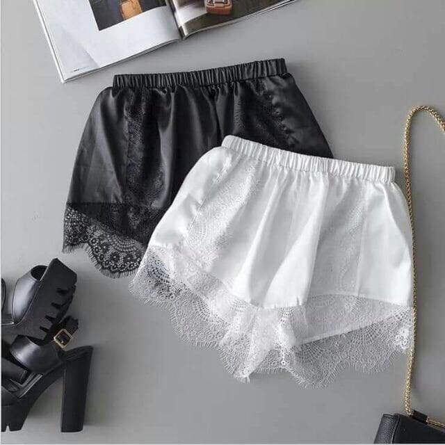 Quần Satin Phối Ren Mặc Nhiều Kiểu - hình 1