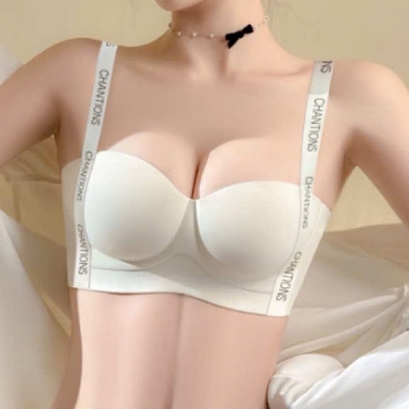 Áo Lót Úc Su Không Gọng Bản To Nâng Ngực, Dây Thời Trang Mẫu Mới - hình 3