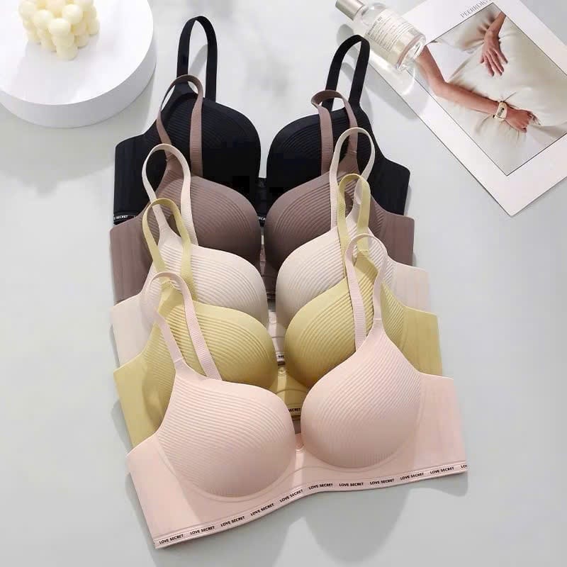 Áo Lót Không Gọng Su Non Nguyên Khối Mút 3Cm Nâng Ngực - hình 1
