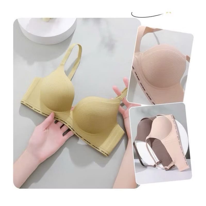 Áo Lót Không Gọng Su Non Nguyên Khối Mút 3Cm Nâng Ngực - hình 2