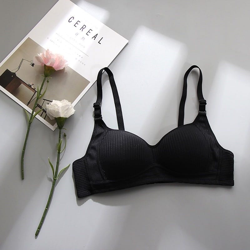 Áo Lót Mút Mỏng Không Gọng Cotton Form Ôm Ngực Rẻ Đẹp - hình 2