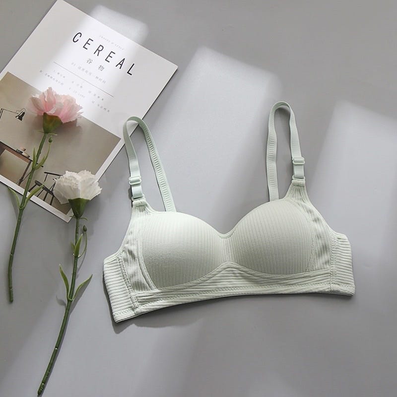Áo Lót Mút Mỏng Không Gọng Cotton Form Ôm Ngực Rẻ Đẹp - hình 3
